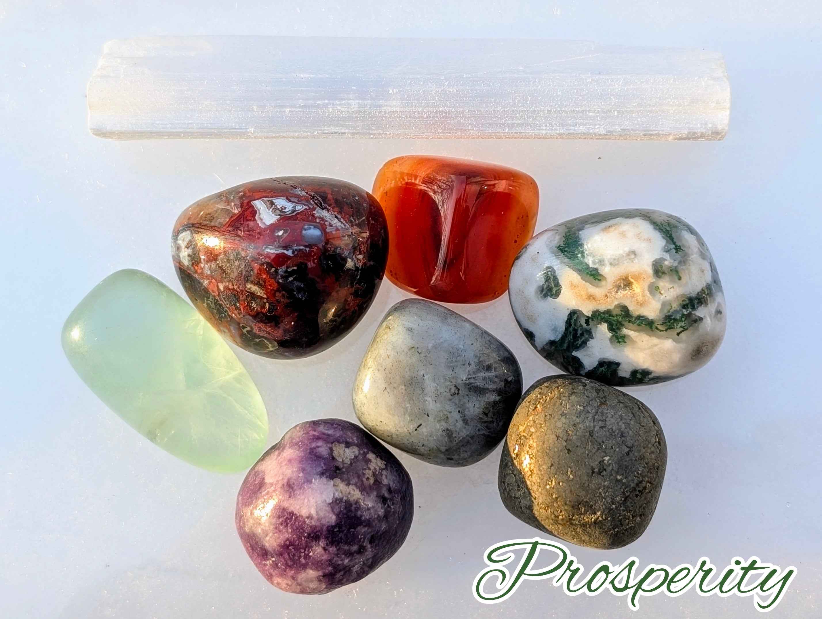 Prosperity Pathway Purpose Pouch – Chakra Crystals for Abundance, Success & Growth